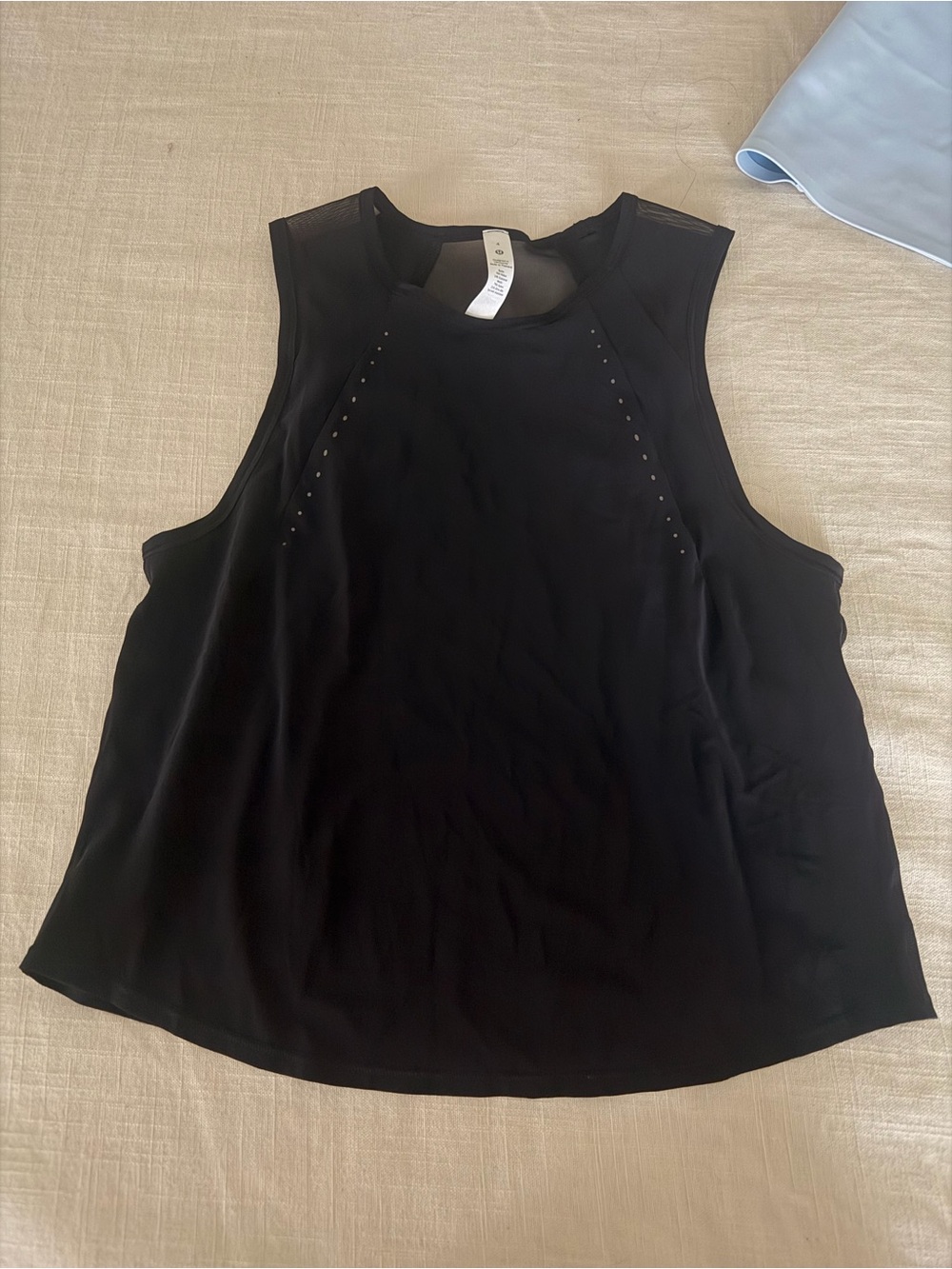 lululemon athletica Black Perforated Racerback Tank